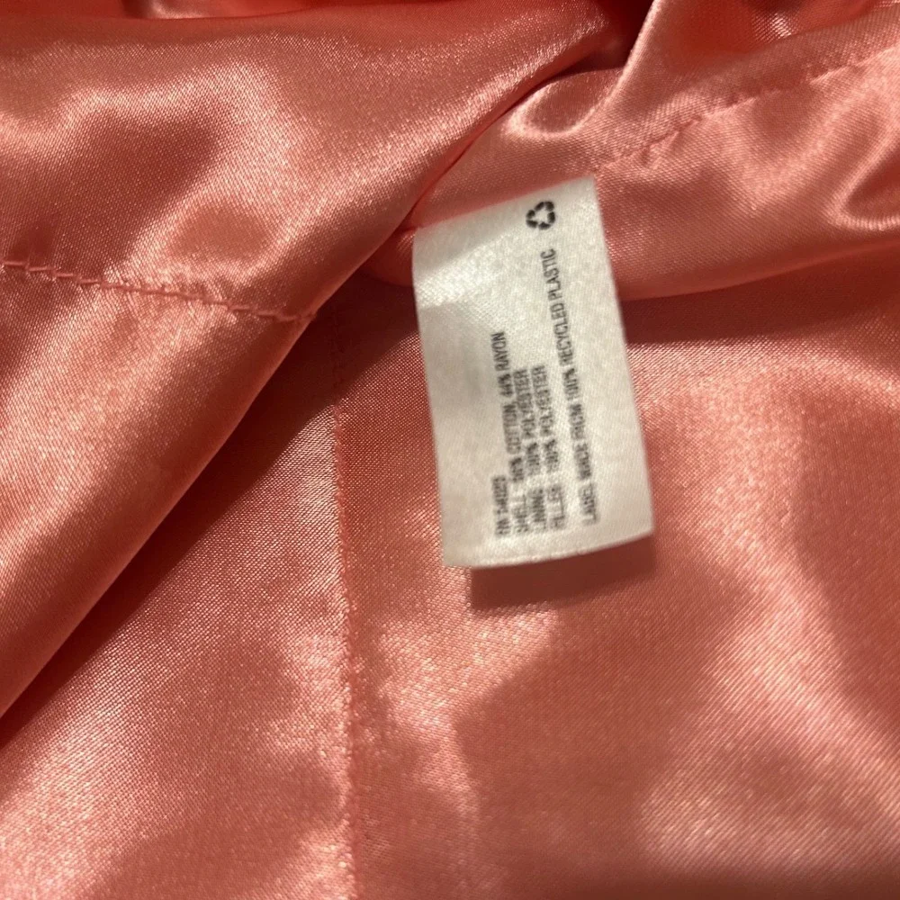 Vintage Baby Gap sz 4 Retro print swing jacket pink orange flower girls READ